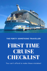 First time cruise checklist